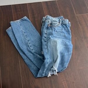 forever 21 low rise ripped jeans, size 13/14